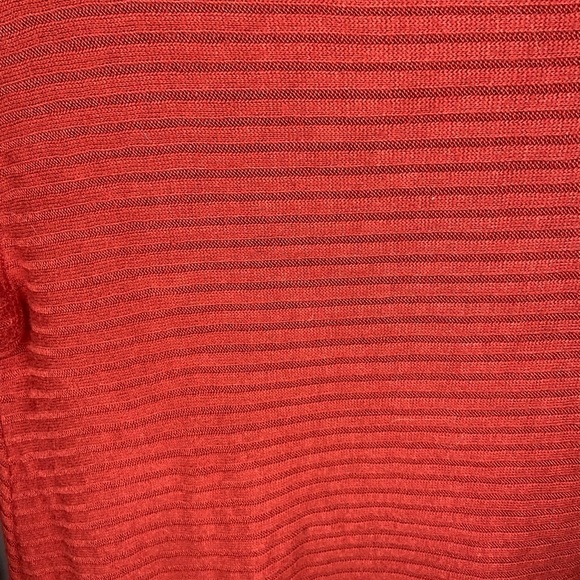Free People Lover Rib Split Back Knit Sweater - Rust, Terracotta - Picture 6 of 10